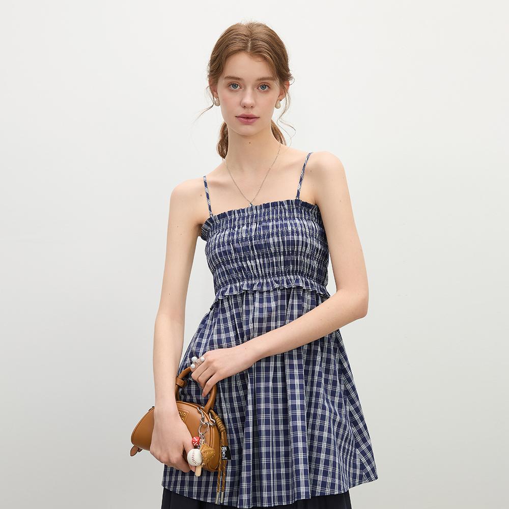 Wednesday Delight Wd_Summer Check Tube Dress