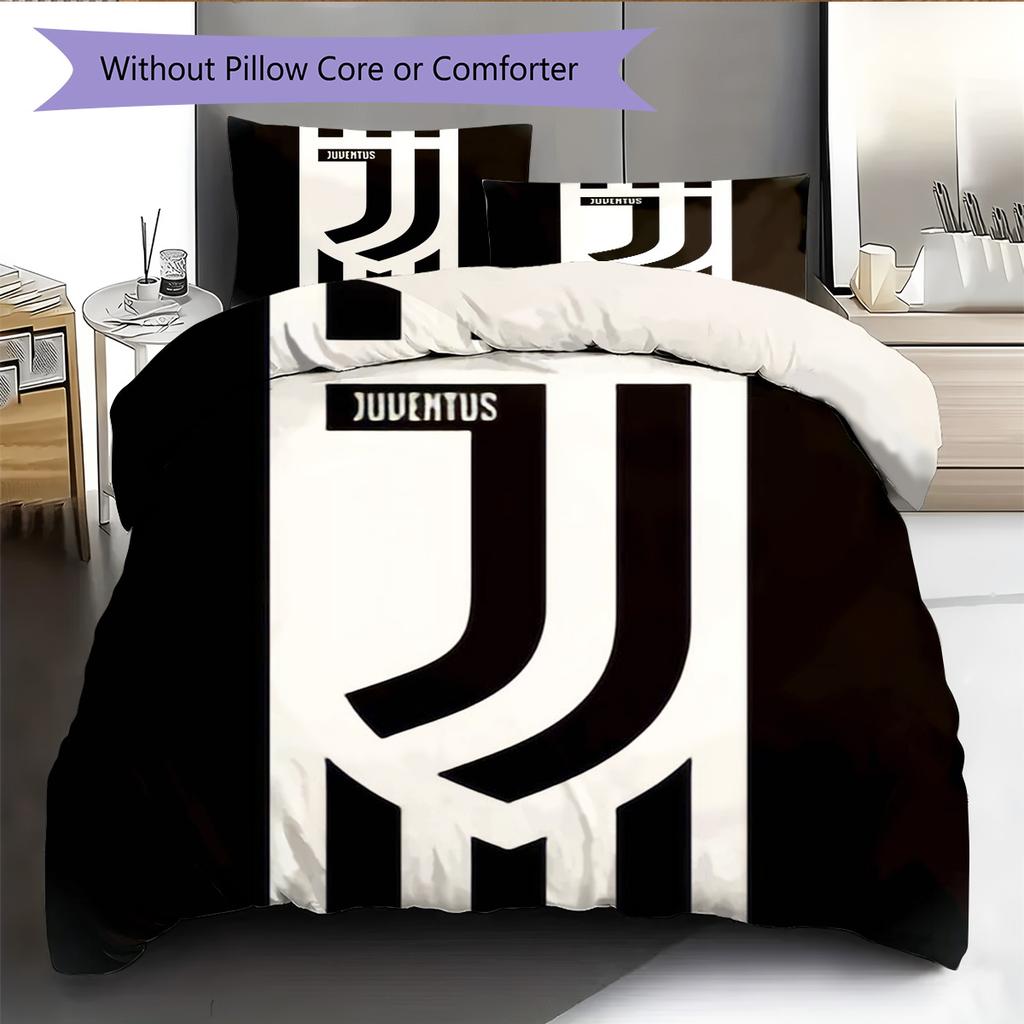 Set cu cuvertură și fețe de pernă Man Utd Decor Acasă Cadou de Ziua de Naștere (1 * husă de pilotă + 2 * fețe de pernă, fără miez)