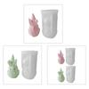 Stampi in silicone a forma di nano senza volto Artigianato fai-da-te Stampo in gesso Candela profumata fatta a mano Sapone Ornamento da tavolo Stampo antiaderente