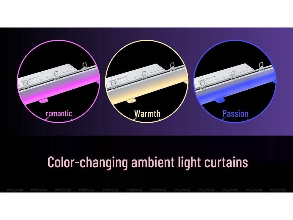Smarter Elektrischer Vorhangmotor mit verstellbarer Lampe für Wohnzimmer, Balkon oder Schlafzimmer - Nordische Verdunkelungsvorhänge