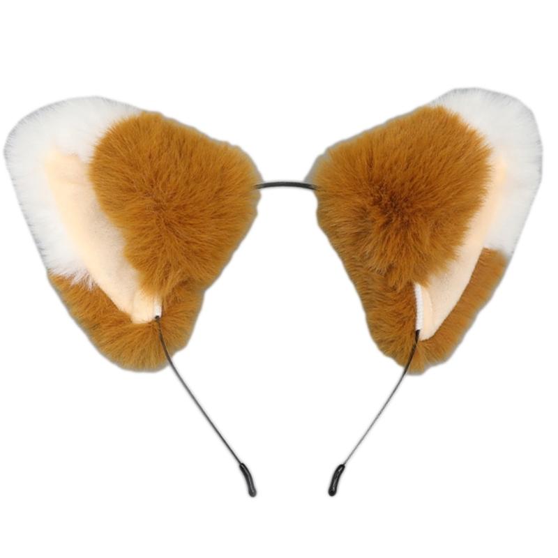 

Plush Beast Ear Headband Cosplay Costume Hairhoop/Tail Party Headpiece Masquerades Headdress Animation Hair Decors