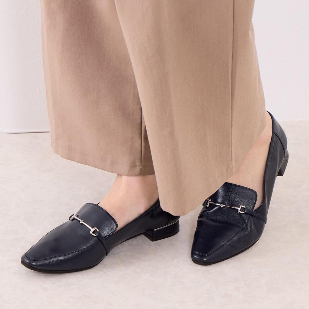 HIMIKO / Heel Shirring Soft Loafers / 631102 Navy 245