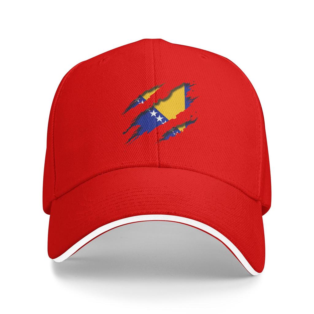Spring Bosnia Flag Symbol Baseball Cap  Outdoor Sport Fashion Design Sun Trucker Hat Unisex Adult Hot Sale Baseball Caps