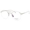 Eonadeoluteu Round Eyeglass Frames Crema Semi-Rimless Two-Bridge Aviator Glasses