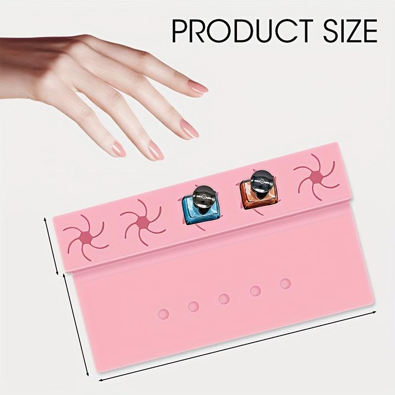 

Nail Polish Holder Stand Nail Polish Storage Box with Finger Rest Nail Polish Tool Hand Rest Nail Polish Spill-Proof Bottle Holder