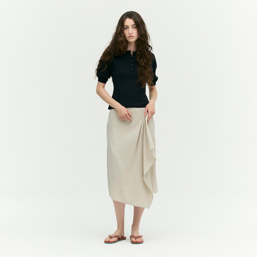 Ibiem Asymmetrical Drape Skirt Emq5Wsk020