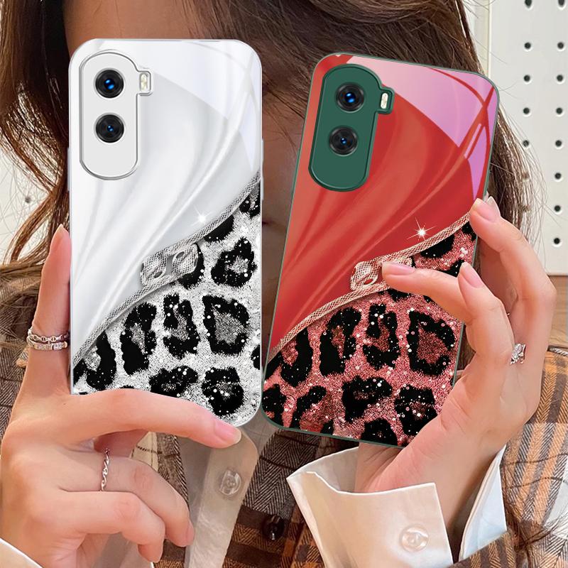 Colorful Patterns For Honor 200 90 8X 9X Pro Lite P50 P40 Nova 10 11i P60 Magic4 6 Mate 20 50 Tempered Glass Phone Case
