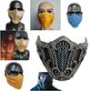 Mortal Kombat Scorpion Latex Half Face Mask For Halloween Costume And Cosplay