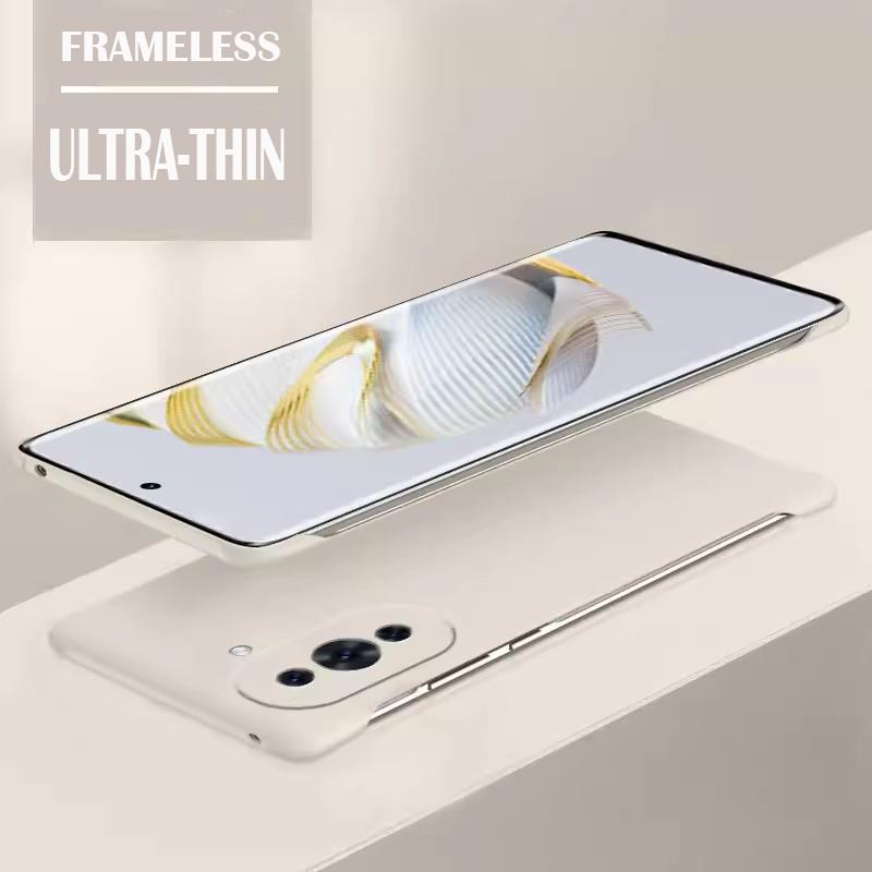 

Твердый чехол-накладка из ПК цвета конфет без рамки для Huawei Nova 10 11 12 Pro, ударопрочный, ультратонкий чехол Nova 10 слоновая кость