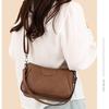Soft Leather Simple Messenger Bag Women's Shoulder Bag
