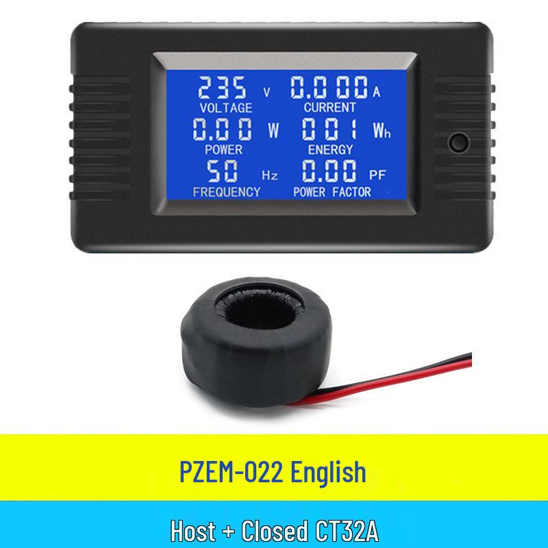 Peacefair AC Digital Power Tester: Multifunction Voltage, Current, Power, Frequency, and Energy Meter.