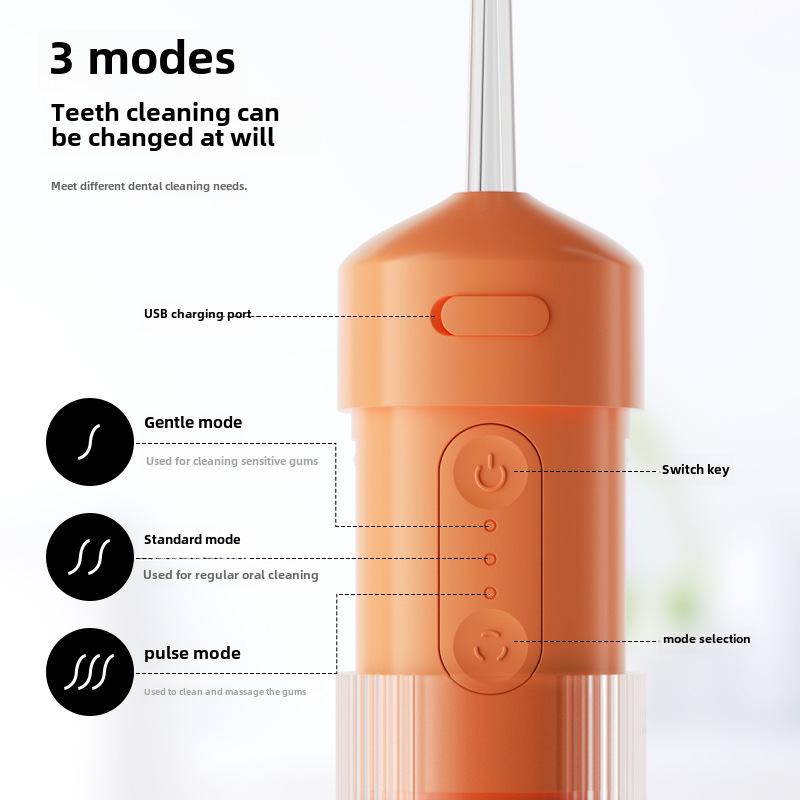 Ultrasonic Portable Oral Water Flosser for Teeth Cleaning and Orthodontic Care