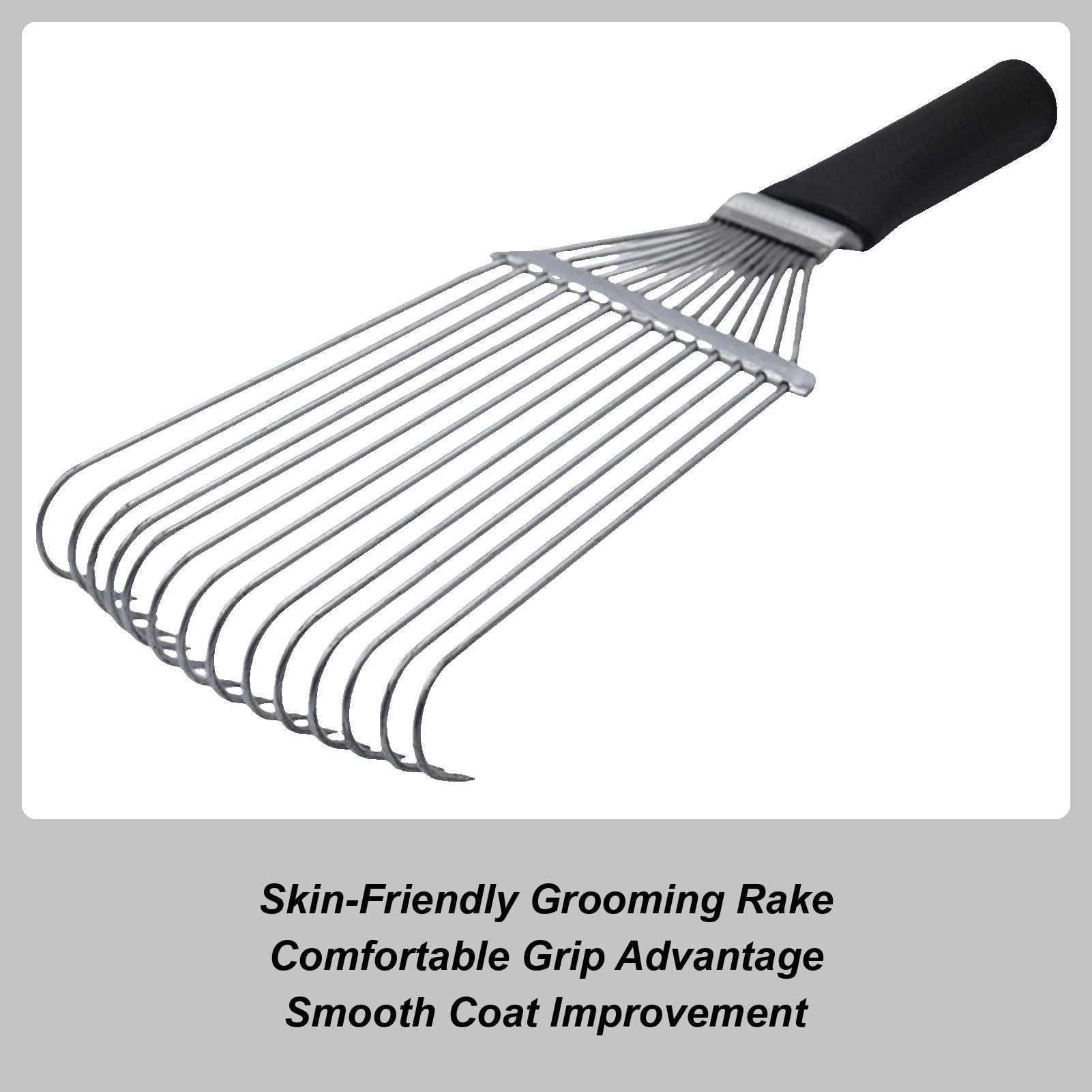 

Undercoat Grooming Rake Undercoat Rake Back Scratcher Steel Ergonomic Cashmere And Wool Brush For Pets Goat Sheep Cattle Animals China Mainland