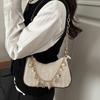 Yogodlns Summer New Women Simple Shoulder Bag Fashion Straw Fashionable Versatile Crossbody Bag Lightweight Casual Commuting Bag