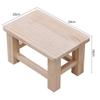 Youshu Solid Pine Wood Rectangular Bench