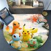 Pokémon,Round Area Rug,Carpet Rug for Living Room Bedroom Sofa Playroom Decor,Non-slip Floor Mat
