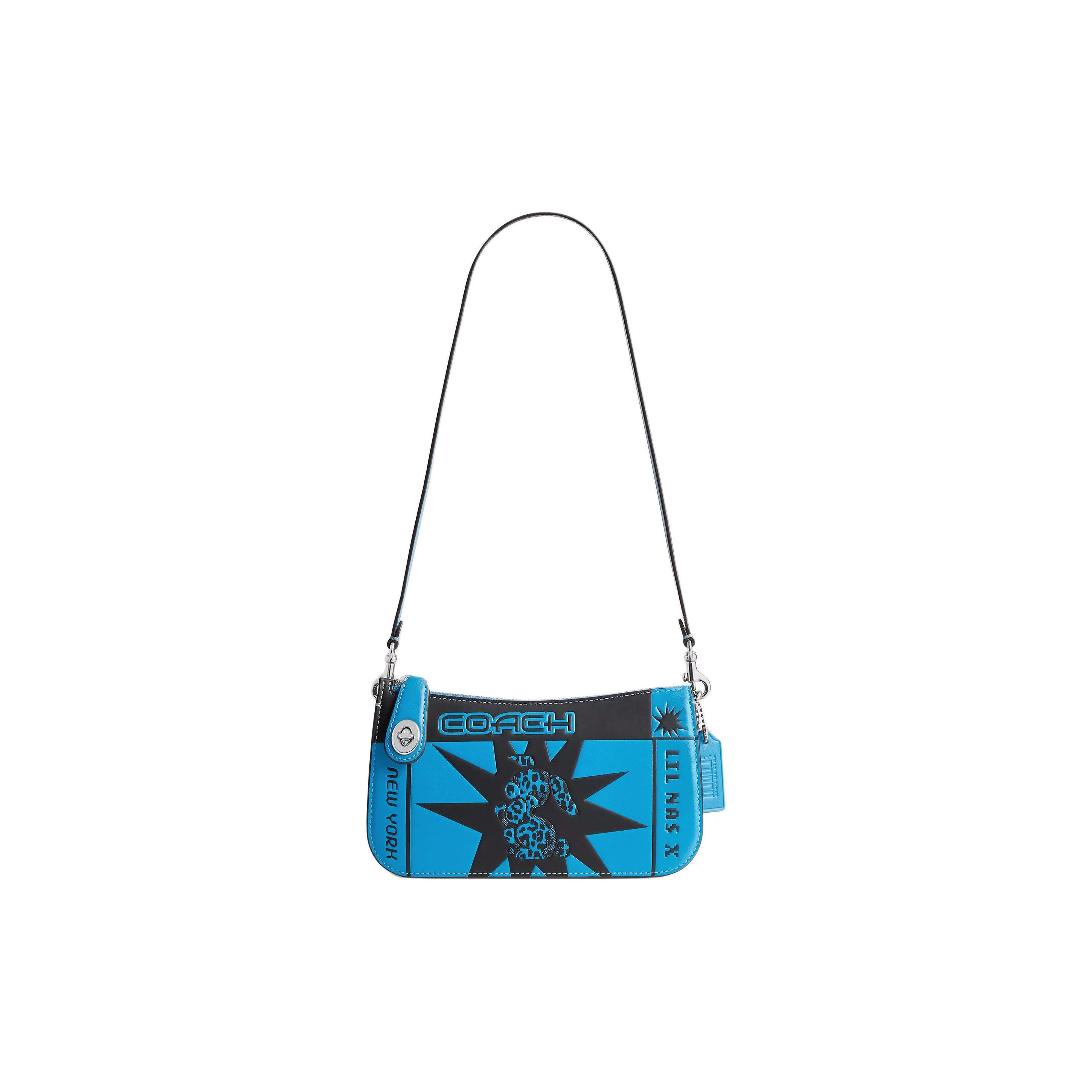 

Coach X Lil Nas Collaboration Drop Penn 21 Letter Logo Sunflower Print Zipper Slot Small Calfskin Underarm Handheld Shoulder Bag CP957-LHWJM Basic Set (Bag+Dust Bag)