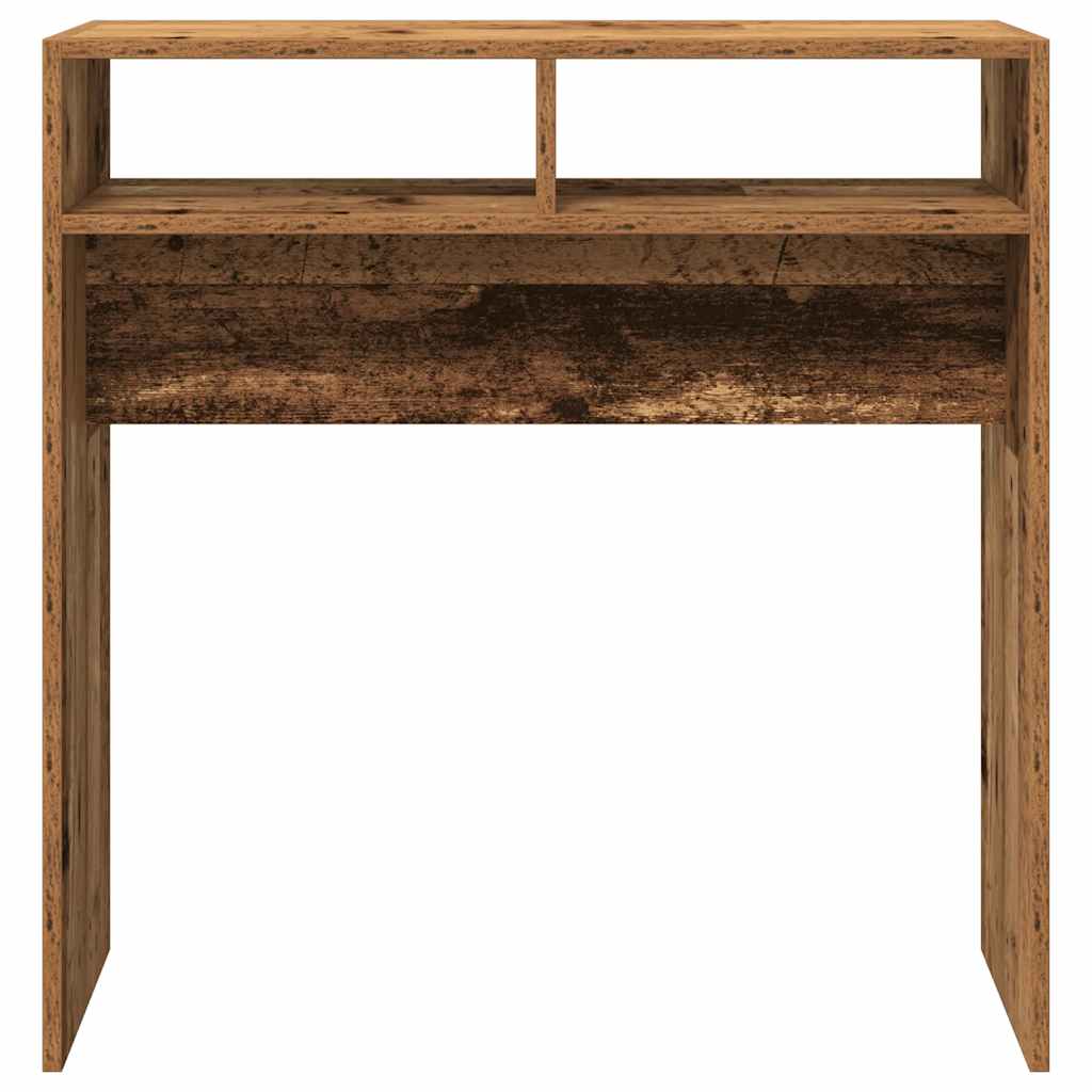 Console Table with Rustic Wood Look 78 x 30 x 80 cm Particleboard