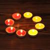 10 piezas Velas de té redondas de aluminio Velas de confesión Elaboración de té Conservación del calor Velas pequeñas Velas sin humo e inodoras