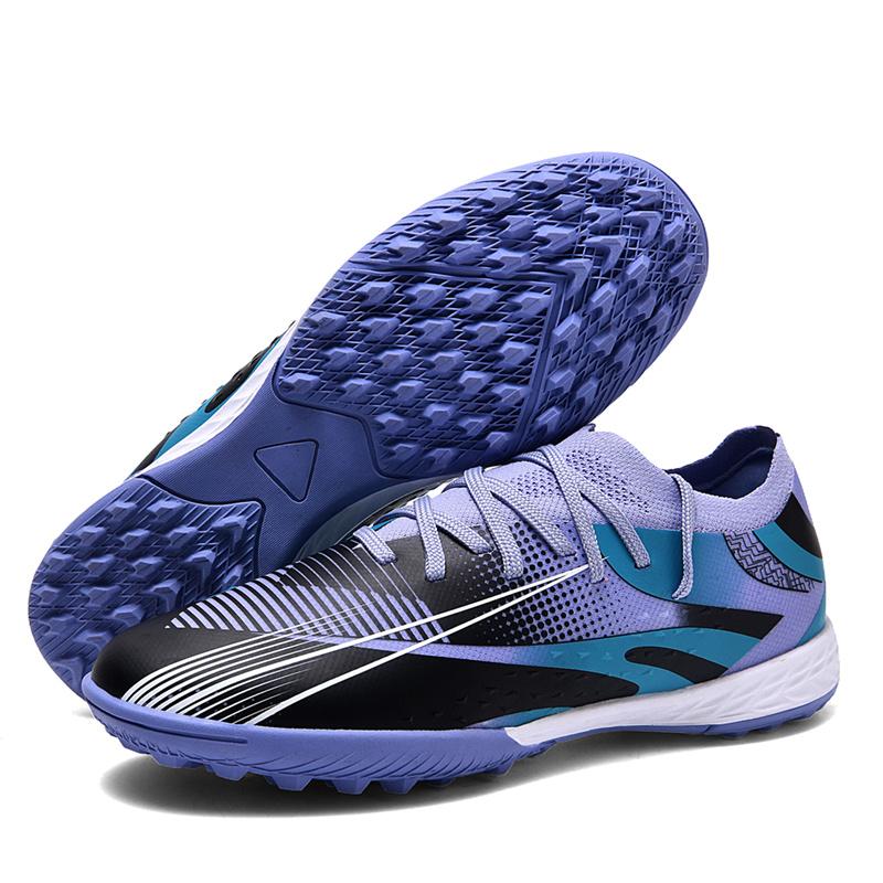 Professional Long Spikes Football Field Cleats Men Women Trend Pink Soccer Shoes Society Man Trainers Futsal Sneakers Size 33-46