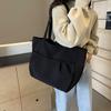 Bag Women's 2025 Spring and Summer Large Capacity Tote Bag Retro Simple Nylon Tote Bag Casual Folds Commuter Class