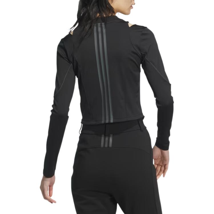 Adidas T Shirts Women's Black V Neck Moderate Other JJ1084
