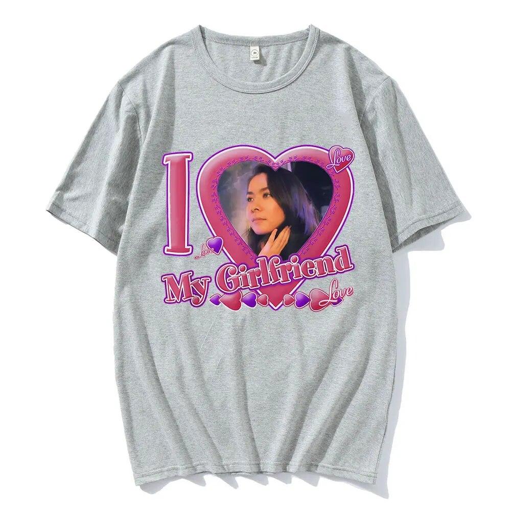 Funny I Love My Girlfriend Mitski Graphics T-Shirts Unisex's 100% Cotton Short Sleeve T Shirts Summer Harajuku Unisex Clothing Tees