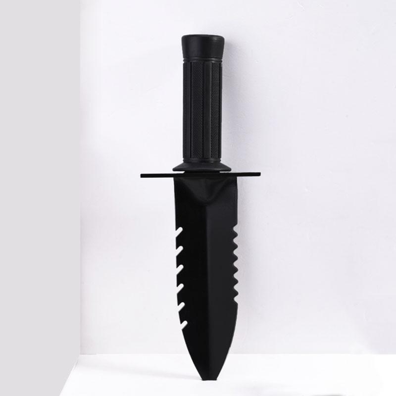 Przenośna Mała Łopatka Kempingowa Krótki Uchwyt Żelazo Ocynkowane Łopatka Plecakowa Gładka Powierzchnia Ogród Surviva Wędkarstwo Kopanie