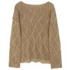 Women's Hollow-Out Textured Knit Pullover