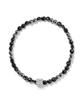 Polalita Black & Silver Mix Bead Bracelet (Plt-Br-052_Bk)