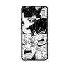 Funda a prueba de golpes Demon Slayer Anime para Google Pixel 5 4 5A 4A XL 5G, funda de teléfono negra, carcasa suave, fundas Coque Capa