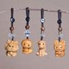 Cliff Cypress Zodiac Keychain Wood Carving Pendant Charm