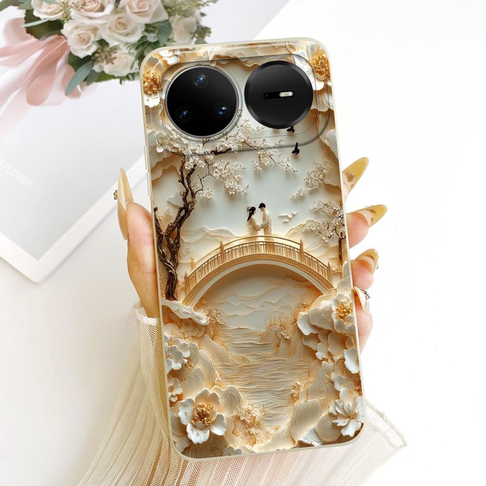 For Huawei Nova 15 Pro 15 15Ultra 2026 Cute Cat Flower Cartoon Phone Case For Huawei Nova15 15Pro Soft Silicone Covers Bumpers