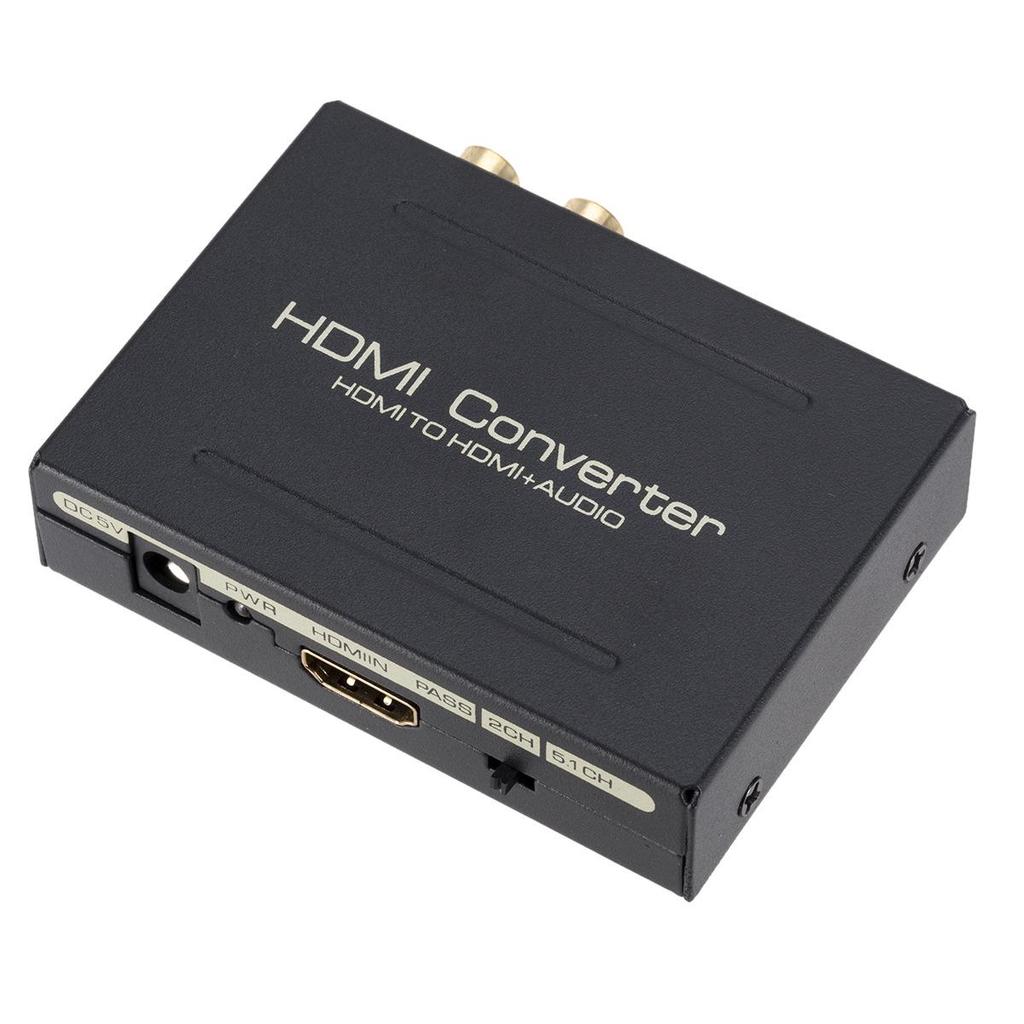 HDMI Audio Extractor: HDMI to HDMI + SPDIF + R/L Audio Converter with 5.1 Decoder