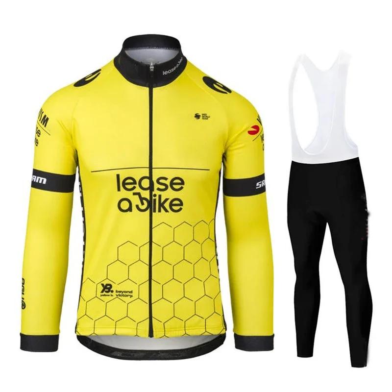 2026 Jumbo New Pro Team Cycling Jerseys Spring Autumn Men MTB Ropa Ciclismo Long Sleeve Bicycle Clothing Bike Uniform Bike Jersey Set