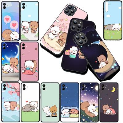 For Samsung Galaxy S20 S22 S21 FE Ultra Plus A07 A17 A15 A16 A25 A57 A37 Phone Cover Soft Case Bubus Panda Cartoon Bear Dudus