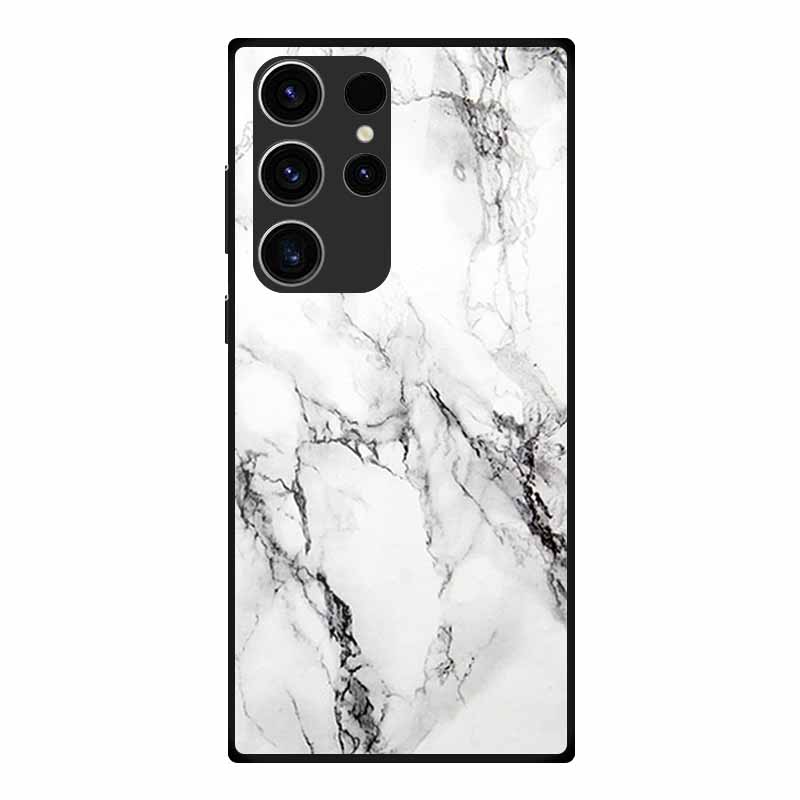 Phone Case For Samsung S23 Ultra Back Cover Case Tempered Glass Soft Funda For Samsung Galaxy S23 Plus Case S 23 + Ultra Coque