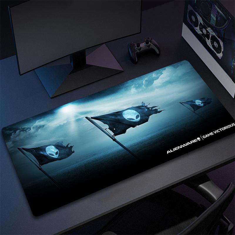 Alienware Rgb Mouse Pad Gaming Desk Accessories Deskmat Keyboard Mat Mousepad Gamer Mats Anime Mause Pc Pads Carpet Kawaii Large