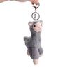 Key Trinket Plush Doll Pendant Stuffed Toy Keychain Sheep Key Ring Animal Keyring Alpaca Keychain
