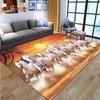 3D Running Horses Carpet Animal Rug for Home Living Room Sofa Colorful Horse Floor Mats Child Bedroom Decor Kids Play Carpets