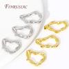 Simple Irregular Twist Closed Ring Connectors Charms 18K Gold Color DIY Earrings Bracelets Connecting Accessories Supplies