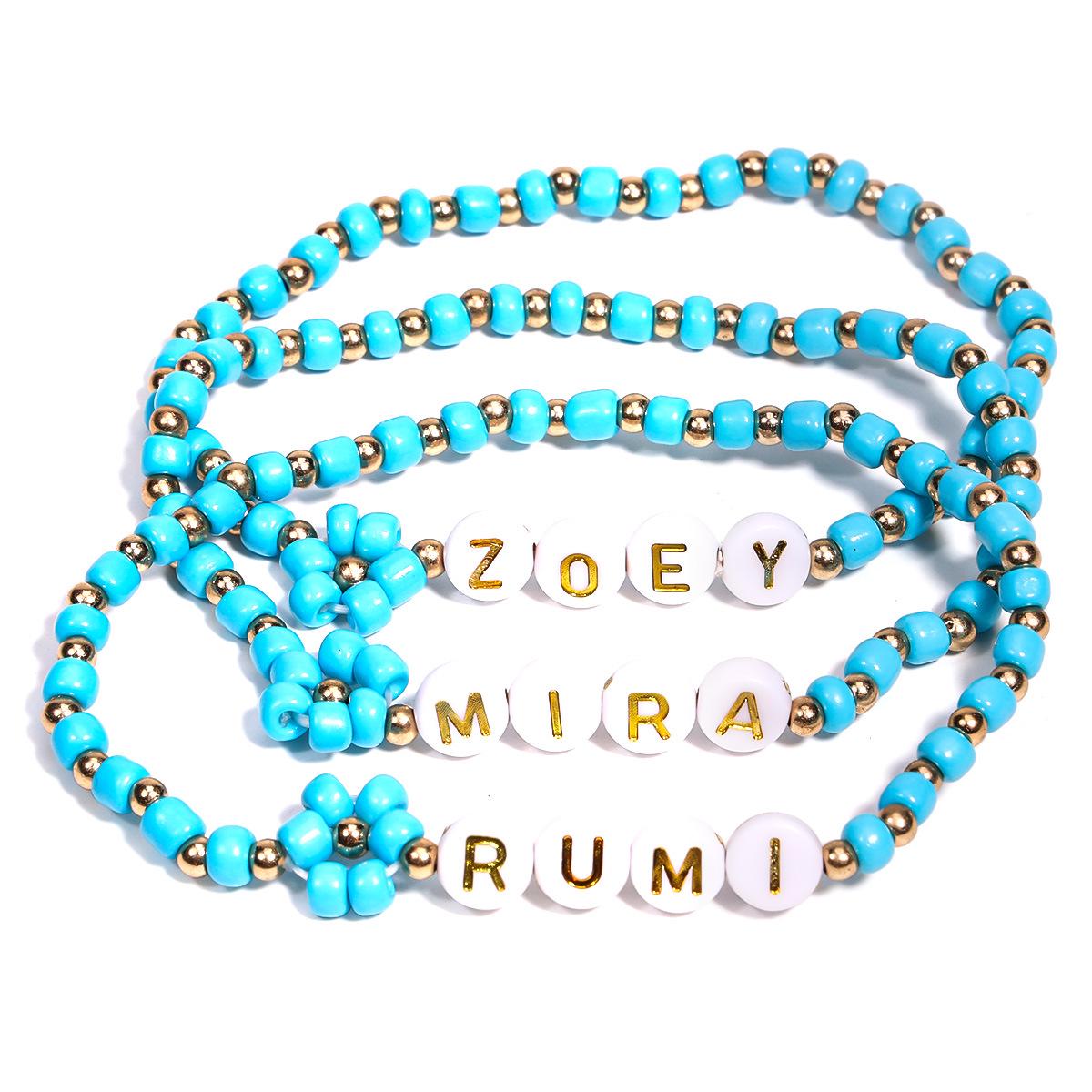 Набор кристальных браслетов из стеклянных бусин для девочек - Стиль K-pop, штабелируемые украшения, подарок