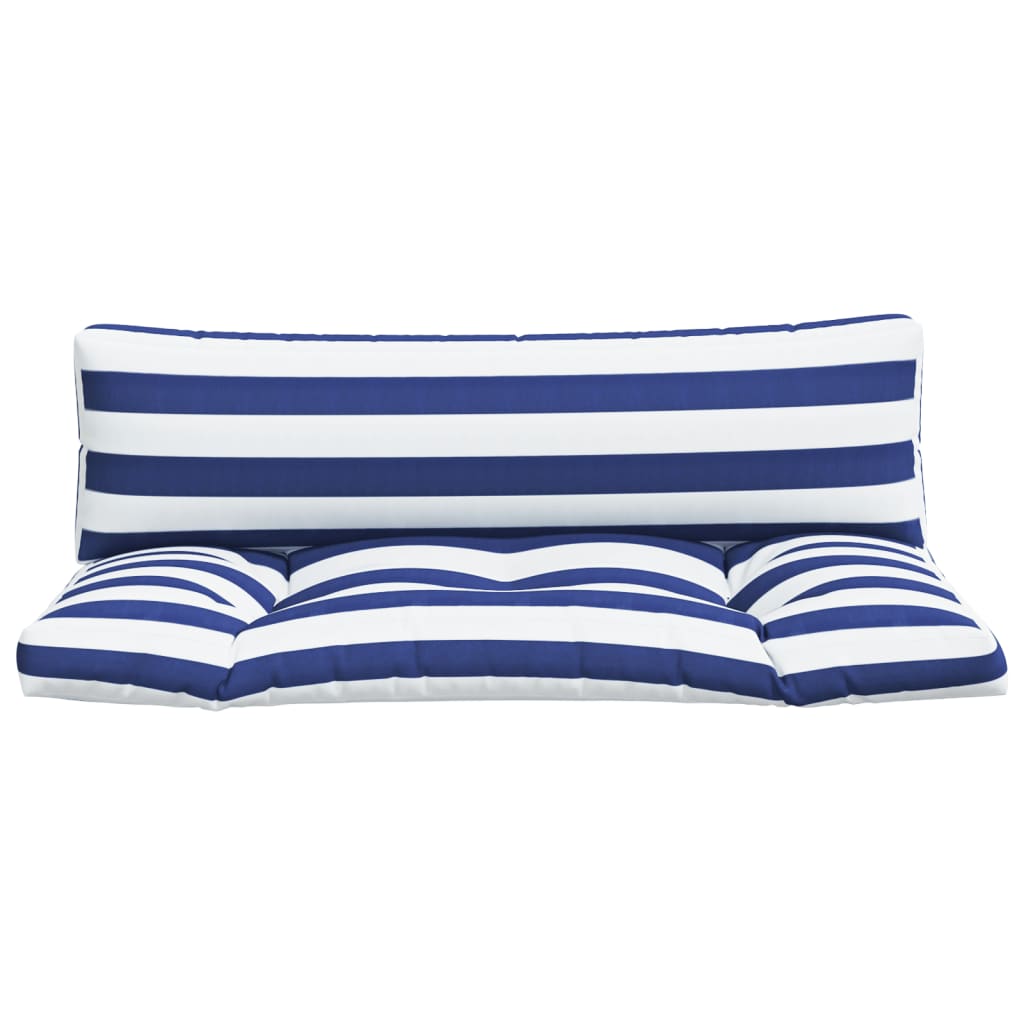 Palette Cushions 2 Pcs Blue & White Striped Oxford Fabric