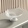 High Feet Draining Fruit Plate Large Capacity Snack Serving Bowl INS Living Room Fruit Basket  Home