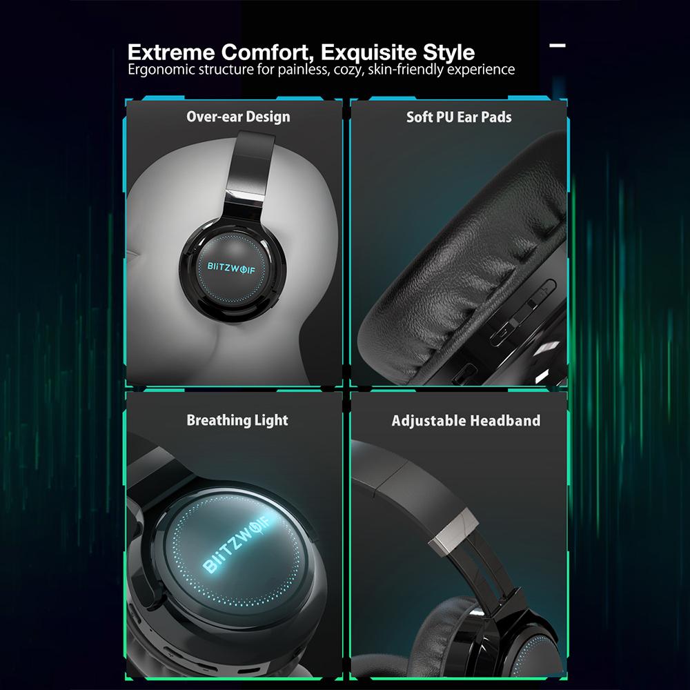 Buy Blitzwolf HP0 Pro wireless gaming headphones with noise reduction and a  3.5mm input jack at affordable prices — free shipping, real reviews with  photos — Joom