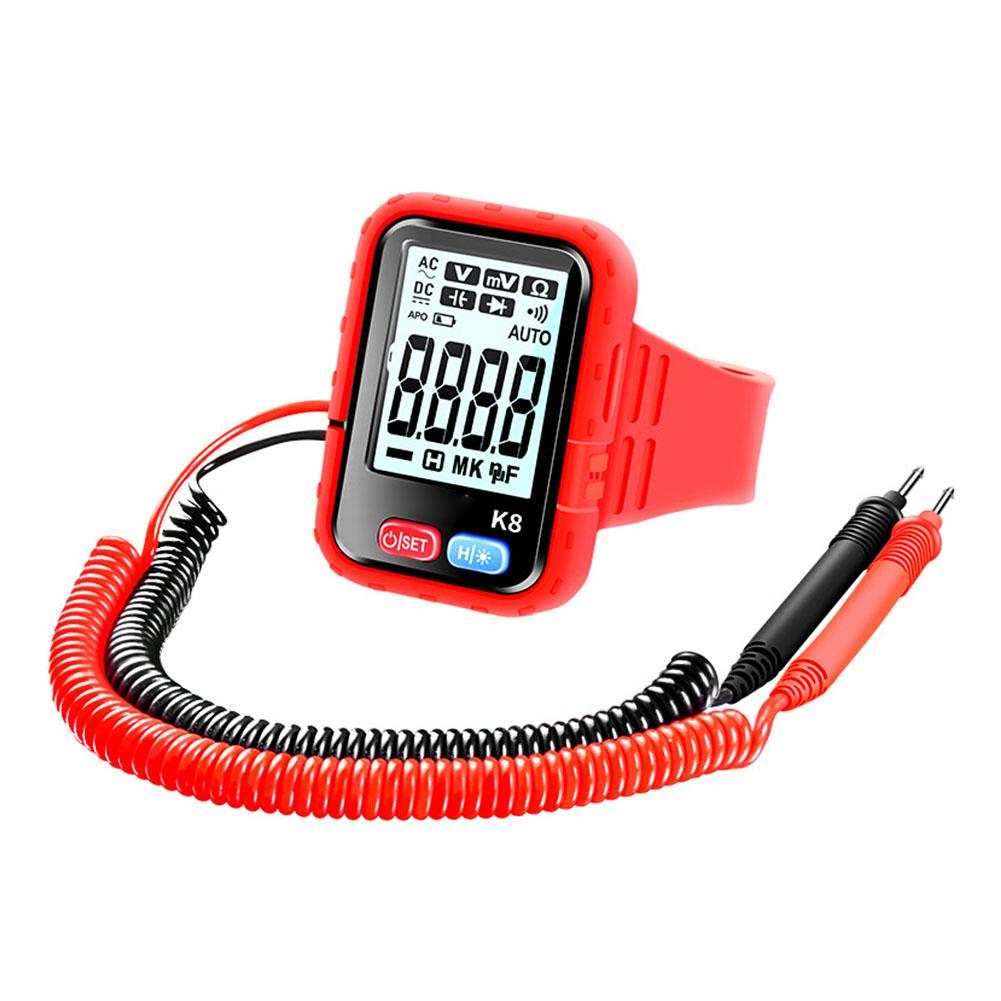 Portable Digital Wristband Multimeter High Precision Tester For High-altitude Work Rechargeable Resistance & Continuity Testing