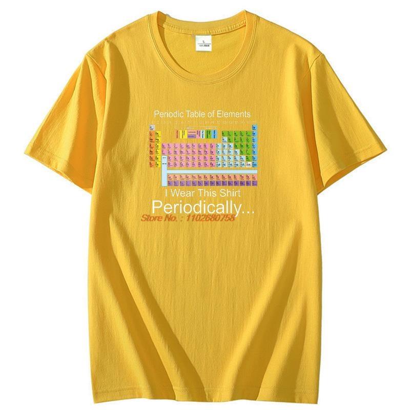 I Wear This Shirt Periodically Periodic Table Of Eleunisexts Graphic T Shirts Summer Cotton Short Sleeve Tshirts Unisexs Tshirt