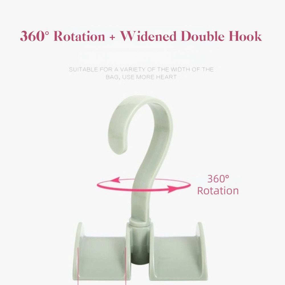 Wall Mounted Arched Hanger 360° Rotatable Purse Hanger Belt Rack Home Organization