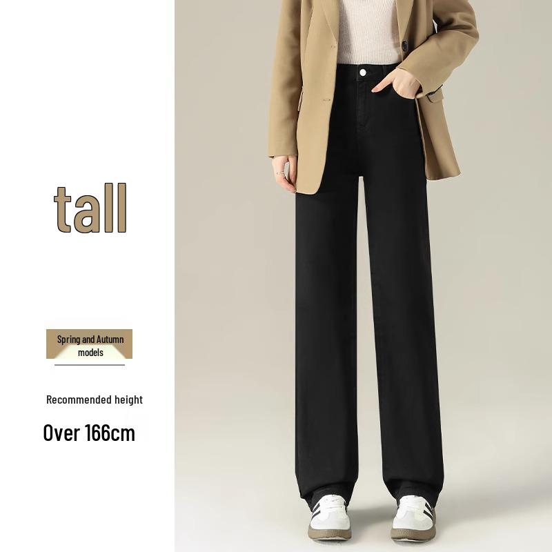 2025 Women's High-Waisted Vintage Straight-Leg Jeans for Spring and Autumn