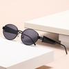 New Oval Metal-framed Sunglasses Are Fashionable, Fresh And Uv-resistant, Unisex Glasses 2426
